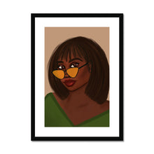 Load image into Gallery viewer, Taylor Framed & Mounted Print A2 Portrait Black Frame