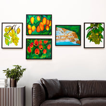 Load image into Gallery viewer, Tropical Fruits Art Print Bundle Set of 5 Prints