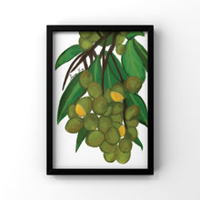 Load image into Gallery viewer, Tropical Fruits Art Print Bundle Set of 5 Prints