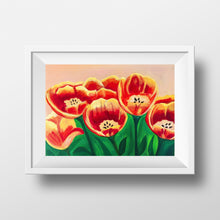 Load image into Gallery viewer, Warm Tulips Art Print