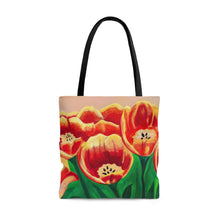 Load image into Gallery viewer, Warm Tulips Tote Bag Large