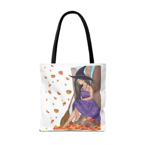 Autumn Witch Tote Bag 