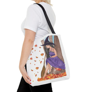 Autumn Witch Tote Bag 