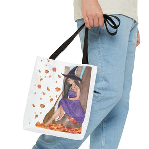 Autumn Witch Tote Bag 