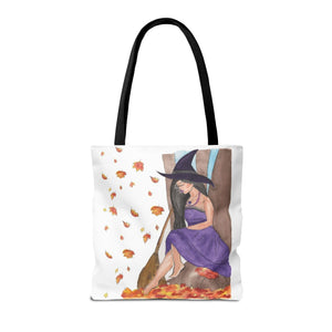 Autumn Witch Tote Bag 