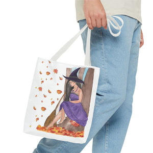 Autumn Witch Tote Bag 