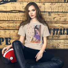 Load image into Gallery viewer, Autumn Witch Unisex t-shirt Soft Cream XS 
