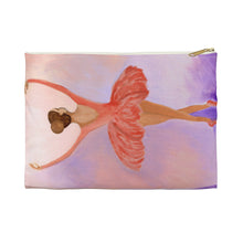 Load image into Gallery viewer, Ballerina Accessory Pouch Small White zipper 
