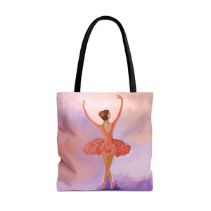 Ballerina Tote Bag 18" × 18'' Black 