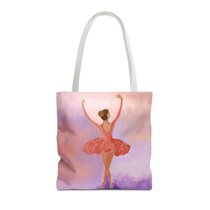 Ballerina Tote Bag 16" × 16'' White 