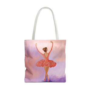 Ballerina Tote Bag 18" × 18'' White 