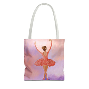 Ballerina Tote Bag 13" × 13'' White 