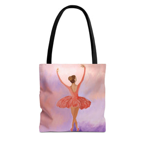 Ballerina Tote Bag 13" × 13'' Black 