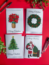 Load image into Gallery viewer, Black Santa Christmas Cards 
