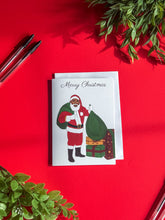 Load image into Gallery viewer, Black Santa Christmas Cards 
