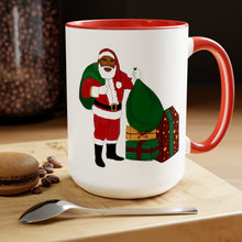 Load image into Gallery viewer, Black Santa Mug 
