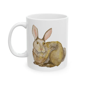 Bunny Rabbit Ceramic Mug, (11oz, 15oz) 11oz 