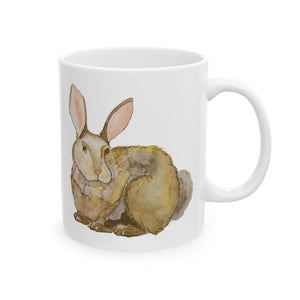 Bunny Rabbit Ceramic Mug, (11oz, 15oz) 