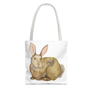 Bunny Rabbit Tote Bag 13" × 13'' White 