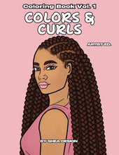 Load image into Gallery viewer, Colors &amp; Curls Vol 1 Artist Edition Coloring Book 
