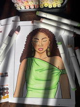 Load image into Gallery viewer, Colors &amp; Curls Vol 1 Artist Edition Coloring Book 
