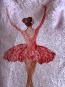 Custom Ballerina Throw Blanket - Personalized Name 