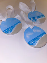 Load image into Gallery viewer, Hand Painted Ceramic Christmas Ornament - Blue Ocean 
