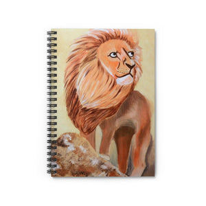 Lion Spiral Notebook - Ruled Line One Size 
