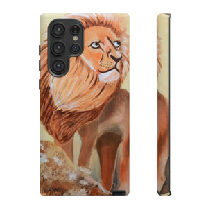 Lion Tough Phone Case Samsung Galaxy S22 Ultra Matte 
