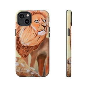 Lion Tough Phone Case iPhone 14 Plus Glossy 
