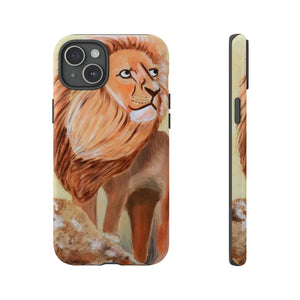 Lion Tough Phone Case iPhone 15 Plus Glossy 