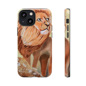 Lion Tough Phone Case iPhone 13 Mini Glossy 
