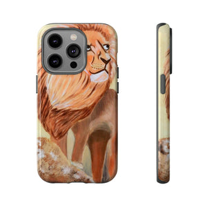 Lion Tough Phone Case iPhone 14 Pro Glossy 