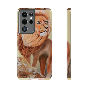 Lion Tough Phone Case Samsung Galaxy S21 Ultra Glossy 