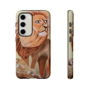 Lion Tough Phone Case Samsung Galaxy S23 Glossy 
