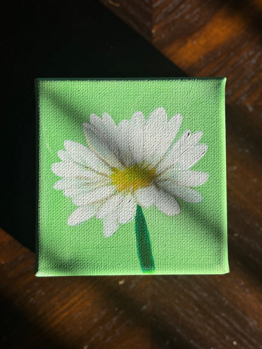 Mini Daisy Acrylic Painting 