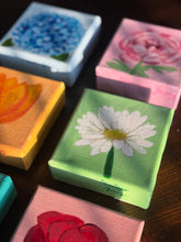 Load image into Gallery viewer, Mini Pink Peony Acrylic Painting 
