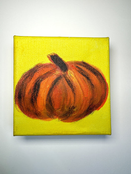 Mini Pumpkin Acrylic Painting 