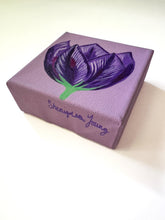 Load image into Gallery viewer, Mini Purple Tulip Acrylic Painting 
