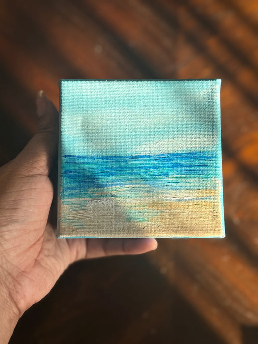 Mini Waves 4 Oil Painting 