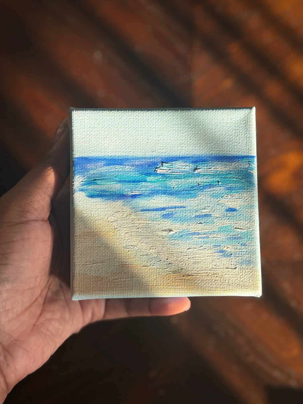Mini Waves 5 Oil Painting 