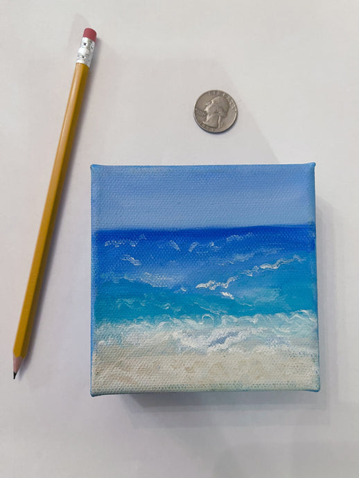 Mini Waves Oil Painting 