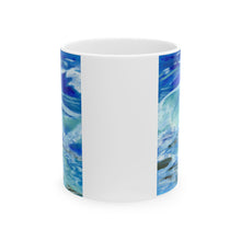 Load image into Gallery viewer, Ocean Waves Ceramic Mug, (11oz, 15oz) 
