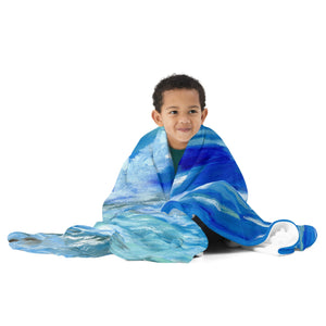 Ocean Waves Throw Blanket 