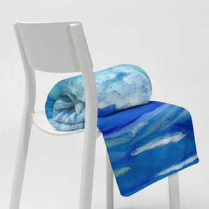 Ocean Waves Throw Blanket 