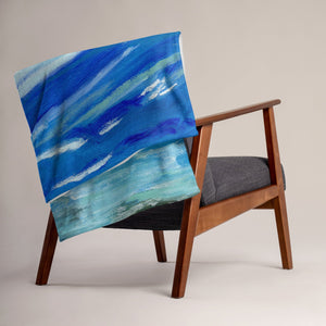 Ocean Waves Throw Blanket 