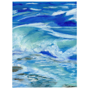 Ocean Waves Throw Blanket 60″×80″ 