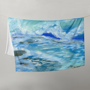 Ocean Waves Throw Blanket 