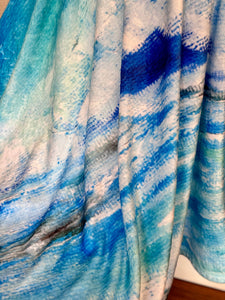 Ocean Waves Throw Blanket 