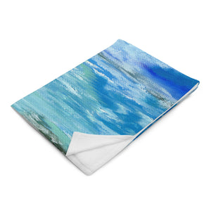 Ocean Waves Throw Blanket 